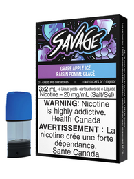 Grape Apple Ice - Savage STLTH Pods Theory Labs eLiquid Disposables St. Catharines Ontario Canada