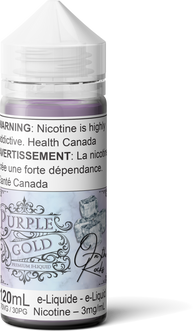 Purple Gold On The Rocks 120mL - Victorian Gold Theory Labs Distro. Vaping E-Liquid Disposables St. Catharines Ontario Canada