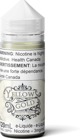 Yellow Gold 120mL - Victorian Gold Theory Labs Distro. Vaping E-Liquid Disposables St. Catharines Ontario Canada