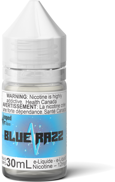 Blue Razz - Amped Theory Labs Distro. Vaping E-Liquid Disposables St. Catharines Ontario Canada