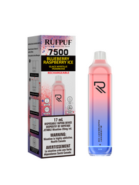 Blueberry Raspberry Ice RufPuf 7500 Theory Labs Distro. Vaping E-Liquid Disposables St. Catharines Ontario Canada