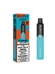 Extreme Mint RufPuf 800 Theory Labs Distro. Vaping E-Liquid Disposables St. Catharines Ontario Canada