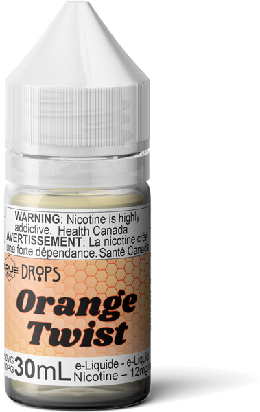 Orange Twist - Drops Theory Labs Distro. Vaping E-Liquid Pouches St. Catharines Ontario Canada