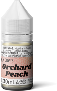 Orchard Peach - Drops Theory Labs Distro. Vaping E-Liquid Pouches St. Catharines Ontario Canada