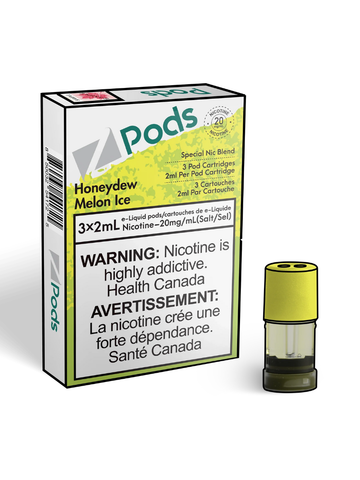 Honeydew Melon Ice - Z-Pods Theory Labs Distro. Vaping E-Liquid Disposables St. Catharines Ontario CAN