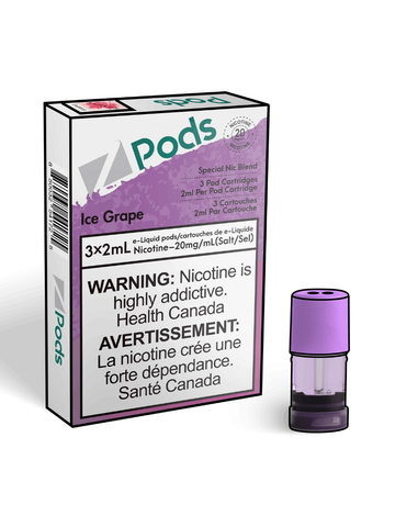 Ice Apple - Z-Pods Theory Labs Distro. Vaping E-Liquid Disposables St. Catharines Ontario CAN