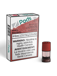 Savory Strawberry - Z-Pods Theory Labs Distro. Vaping E-Liquid Disposables St. Catharines Ontario CAN