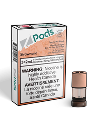 Strawnana - Z-Pods Theory Labs Distro. Vaping E-Liquid Disposables St. Catharines Ontario CAN